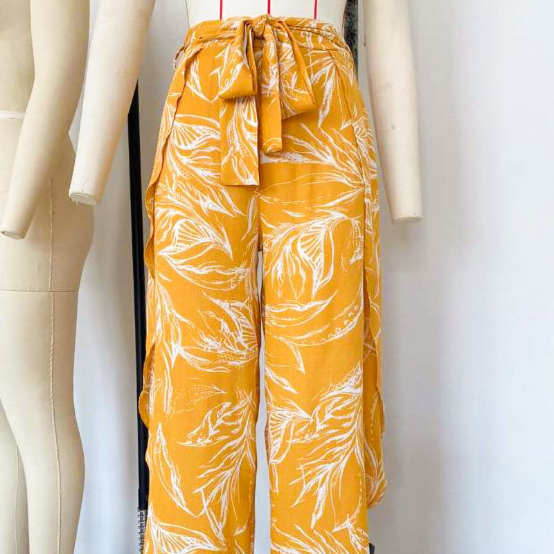 Casual loose wide leg trousers