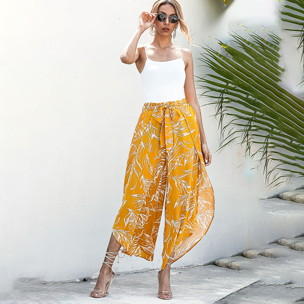 Casual loose wide leg trousers