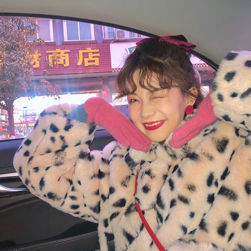 Faux Fur Leopard Fur Coat Fur