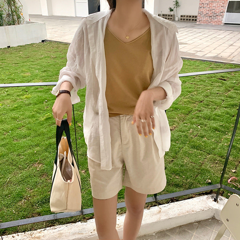 Small Vests, Layered Bottoming Vests, Women's Outer Wear