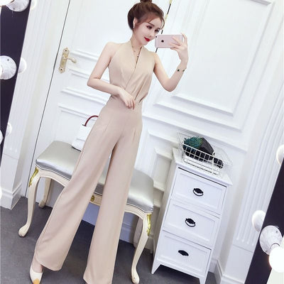 Trousers wide-leg jumpsuit