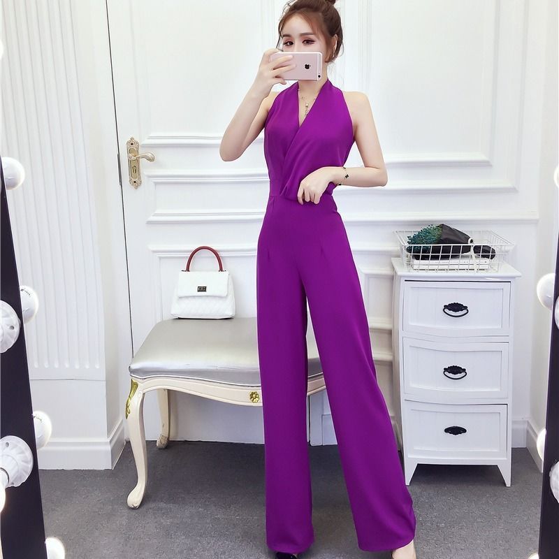Trousers wide-leg jumpsuit