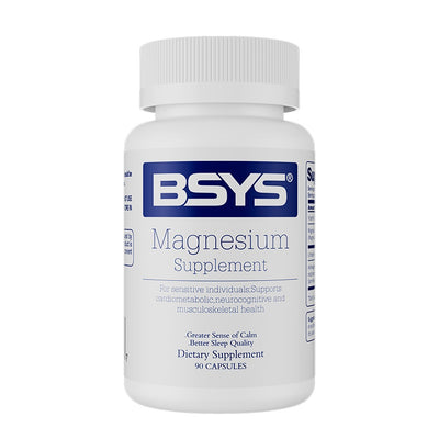 BSYS Magnesium Supplements Sleep & Anxiety Relief Aid  Muscle Relaxation Support  Heart Health & Blood Sugar Balance Formula  Cognitive Function Enhancement  Nighttime Wellness Supplement