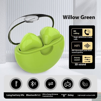 Bluetooth Headset Transparency Cover Binaural Noise-canceling Stereo Sound