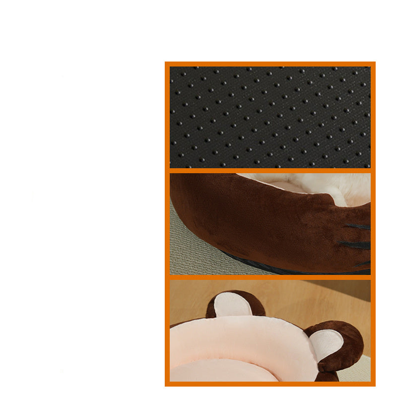 High Quality Lamb Wool Kennel Soft Pad Pp Cotton Warm Calming Pet Bed