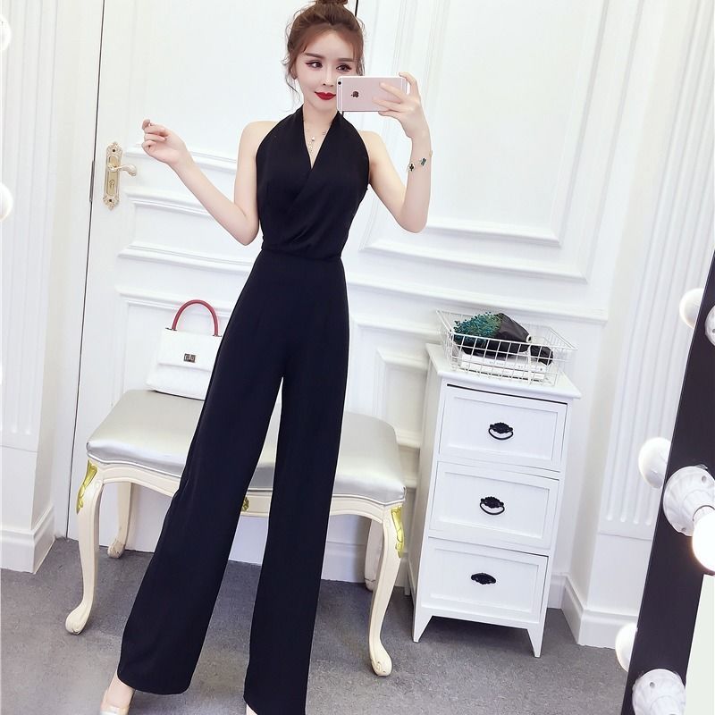 Trousers wide-leg jumpsuit