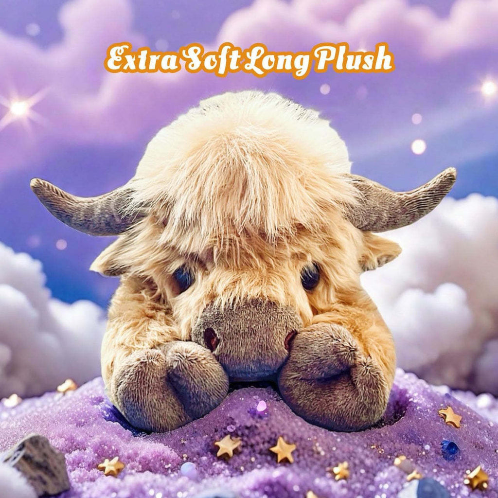 Creative Cartoon Household Highland Cow Plush Toy
