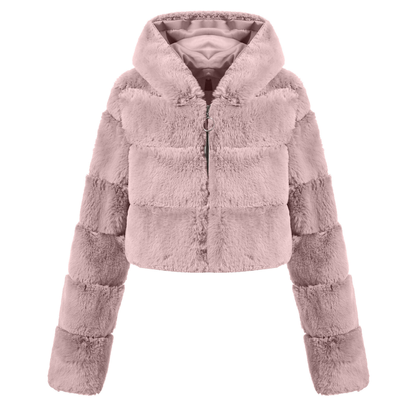 Solid Color Faux Fur Coat Jacket Fashion