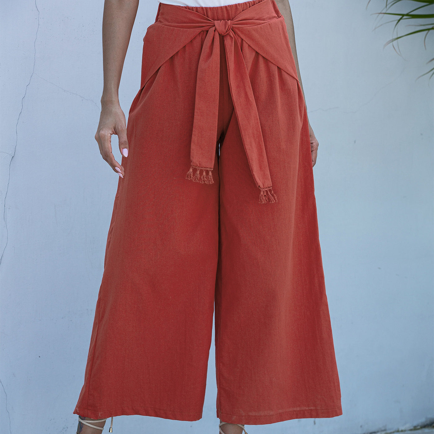Wide leg casual loose trousers