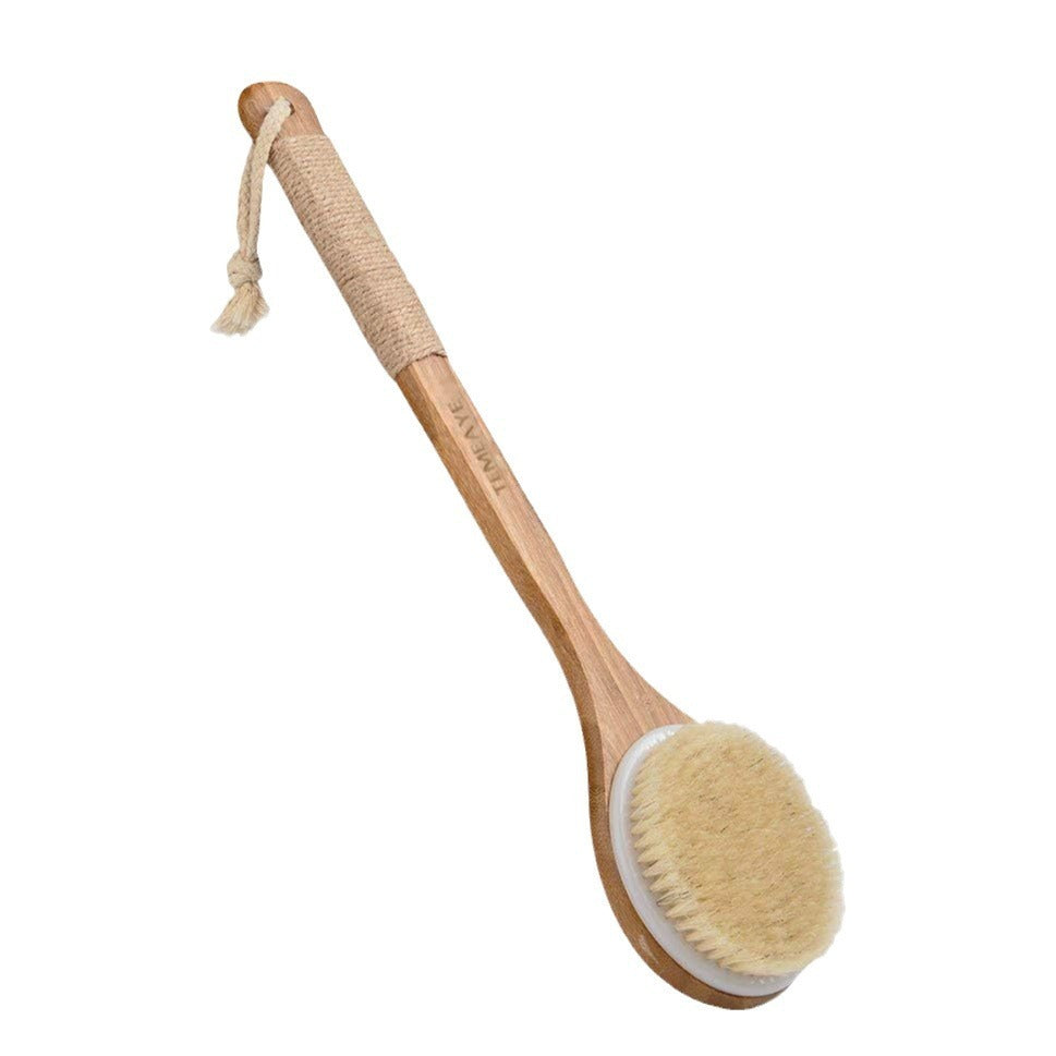 Bath Brush Suit Long Handle Bristle Brush Rub Back Massage Brush Cleaning Brush