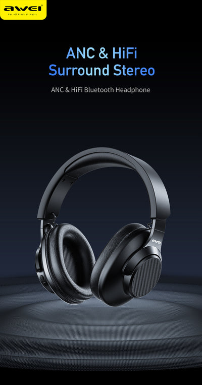 AWEI ANC Active Noise Cancelling Bluetooth Headset
