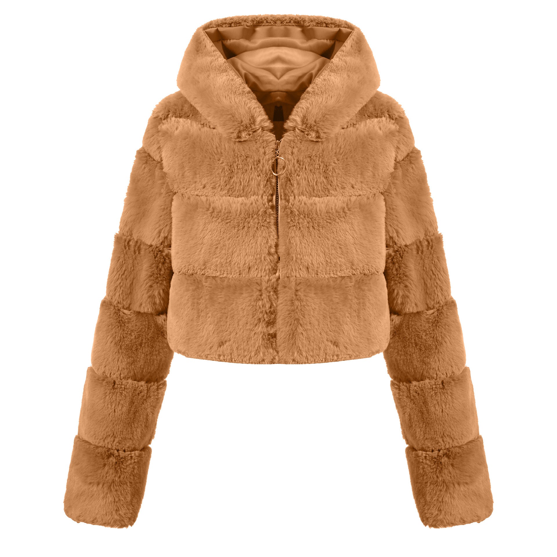 Solid Color Faux Fur Coat Jacket Fashion