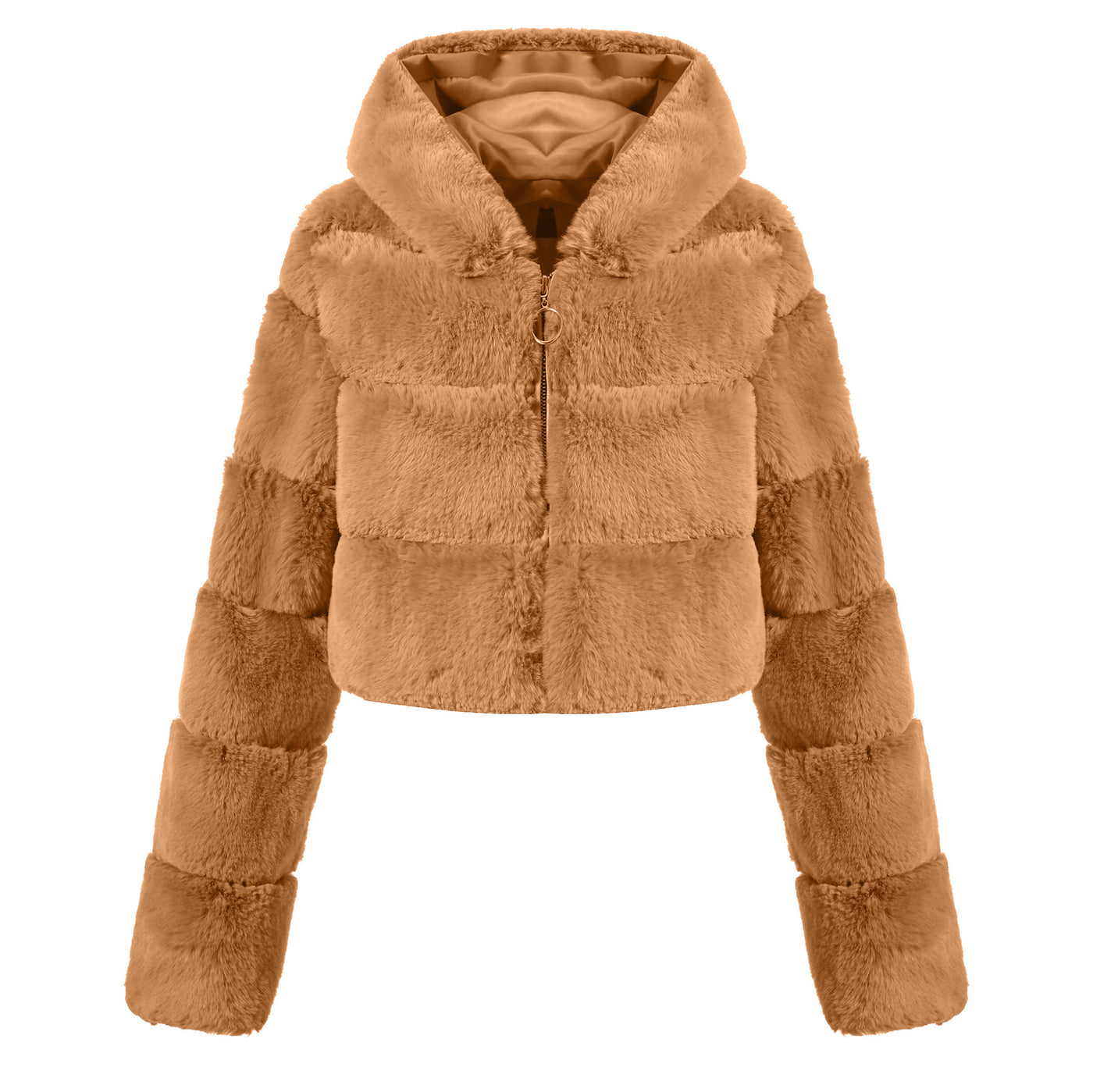 Solid Color Faux Fur Coat Jacket Fashion