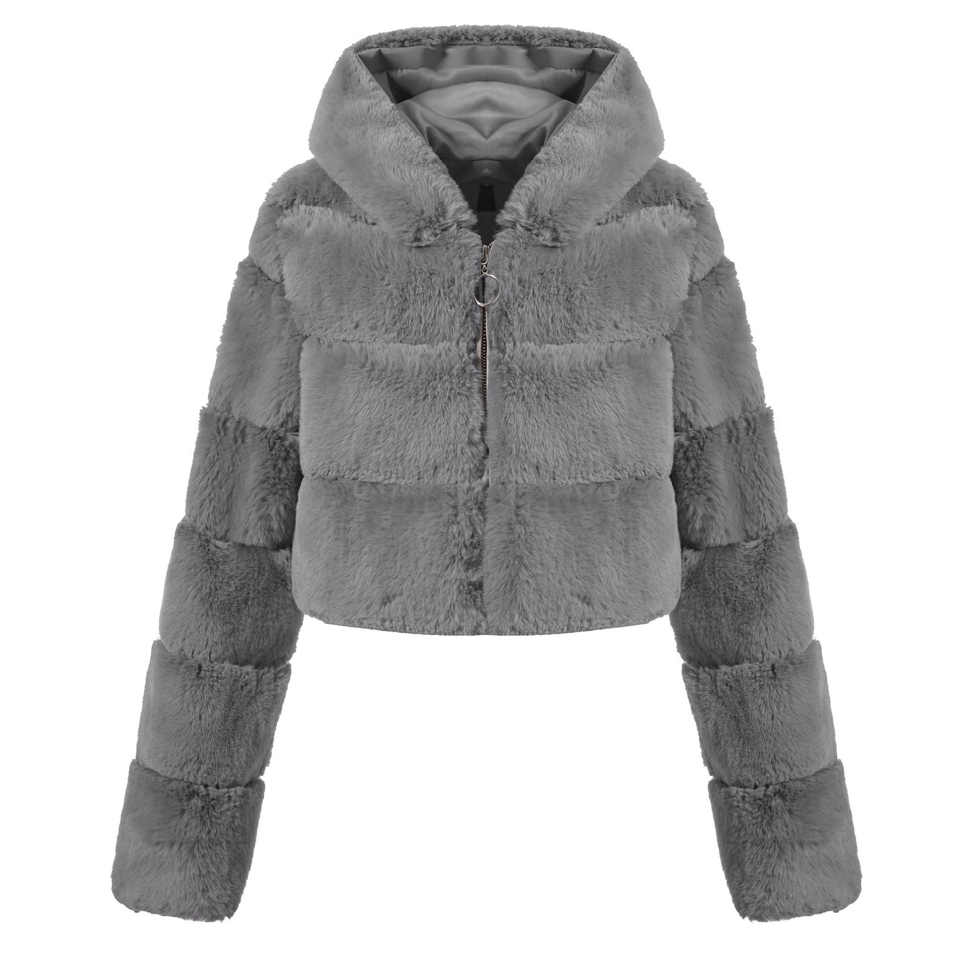 Solid Color Faux Fur Coat Jacket Fashion