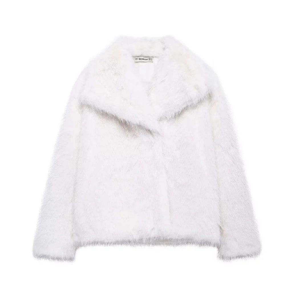 Women's Faux Fur Fluffy Jacket