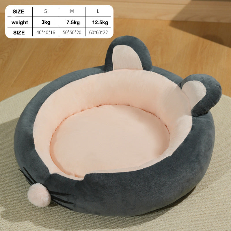 High Quality Lamb Wool Kennel Soft Pad Pp Cotton Warm Calming Pet Bed