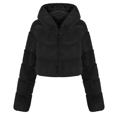 Solid Color Faux Fur Coat Jacket Fashion