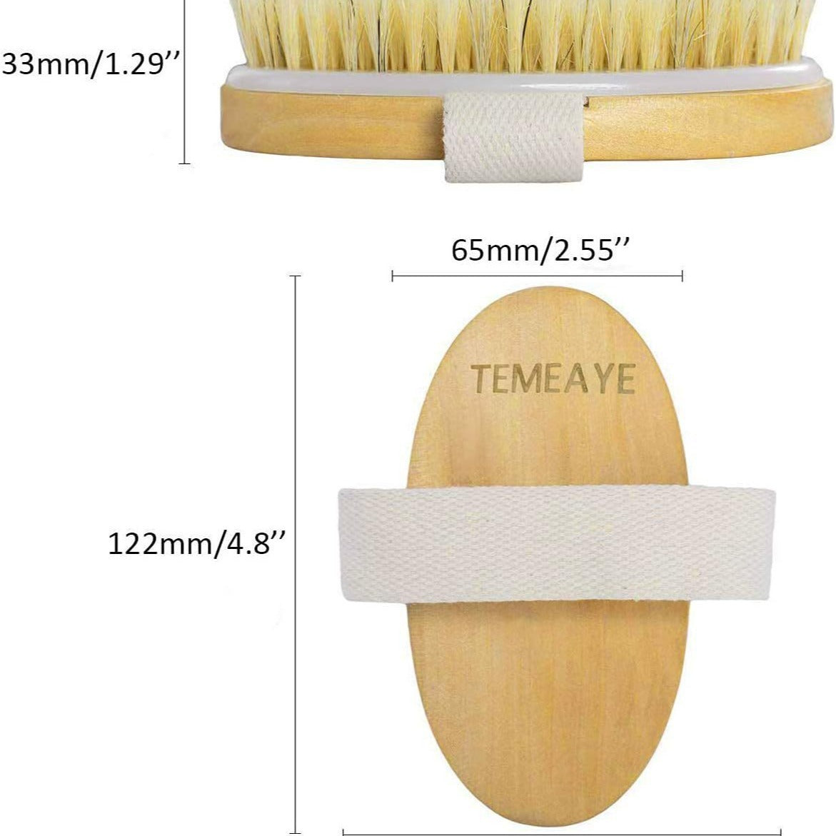 Bath Brush Suit Long Handle Bristle Brush Rub Back Massage Brush Cleaning Brush