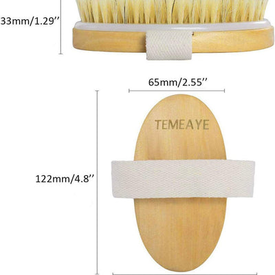 Bath Brush Suit Long Handle Bristle Brush Rub Back Massage Brush Cleaning Brush