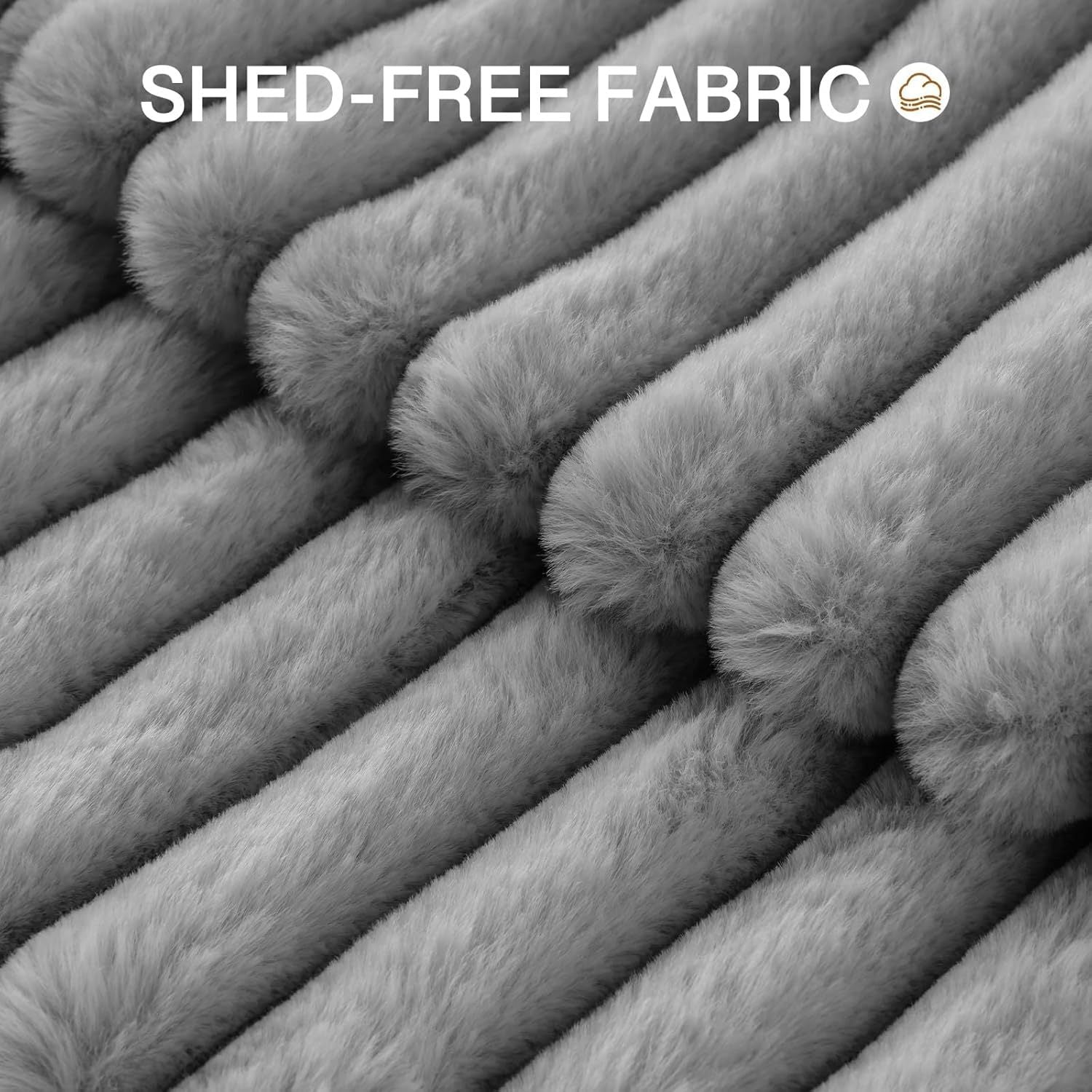 MEWOOFUN Donut Cat Bed - Washable Round Pet Bed For Indoor Cats & Kittens, Fluffy Non-Slip Calming Bed For Puppies, Grey