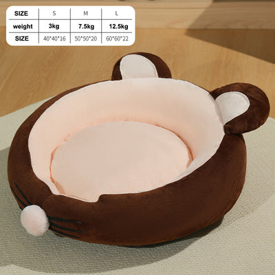 High Quality Lamb Wool Kennel Soft Pad Pp Cotton Warm Calming Pet Bed